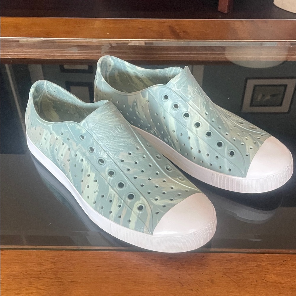 Native Shoes Mint Green Women's Slip-On Sneakers